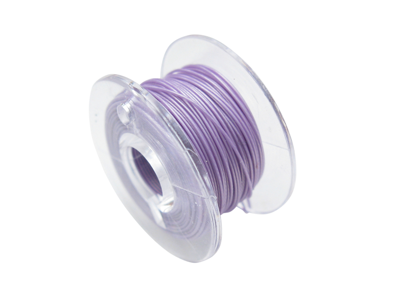 10 Meter Spule Mikrokabel Litze flexibel FEP 0,014mm² lila / violett Ø 0,28mm