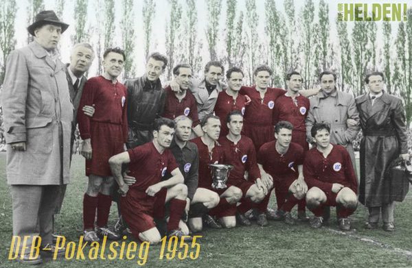 Karlsruher SC DFB Pokal Sieger 1955 Fan Big Card Edition F158 