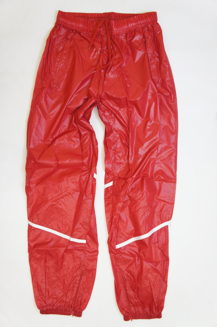 Red Shiny Nylon Nylon Wet Look Track/Pants/Bottom Cal Surf NEW XL | eBay