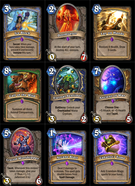 Which Of Those Cards Are Likely To Dictate The Meta In A Month From Now General Discussion Hearthstone General Hearthpwn Forums Hearthpwn