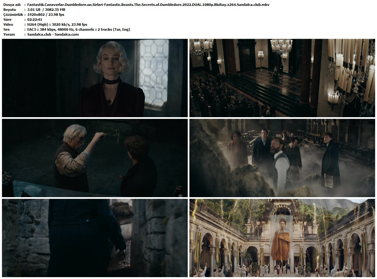 Fantastik Canavarlar: Dumbledore'un Sırları | 1080p DUAL | 2022