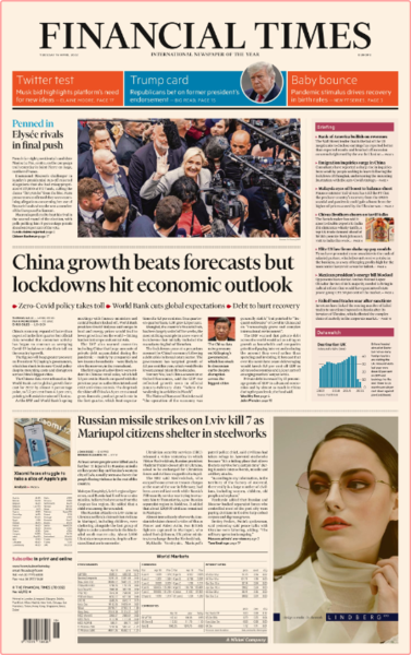 Financial Times (Europe Edition) - No  40,992 [19 Apr 2022]
