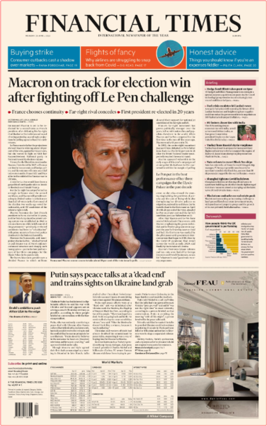 Financial Times (Europe Edition) - No  40,997 [25 Apr 2022]