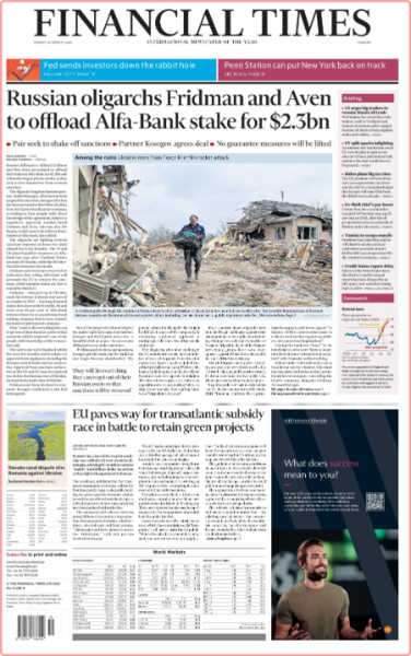 Financial Times (Europe Edition) No  41,268 [10 Mar 2023]