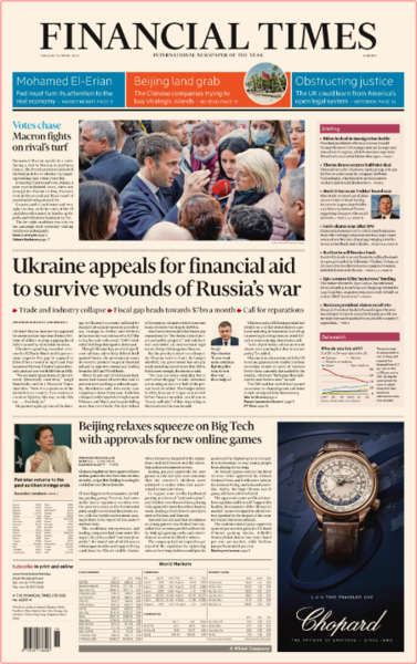 Financial Times (Europe Edition) - No  40,9697 [12 Apr 2022]