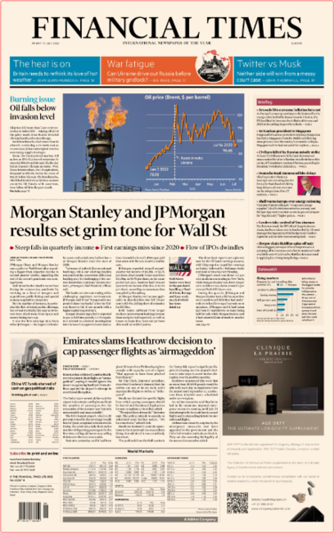 Financial Times (Europe Edition) - No  41,067 [15 Jul 2022]