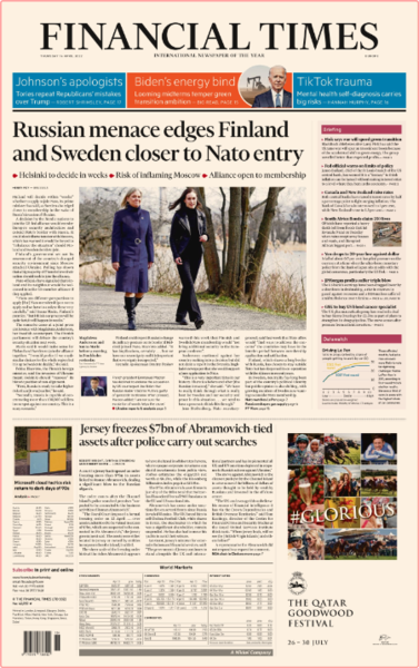 Financial Times (Europe Edition) - No  40,9699 [14 Apr 2022]