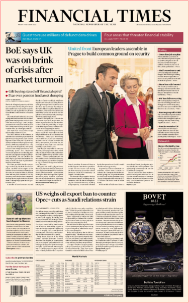 Financial Times (UK Edition) - No  41,139 [07 Oct 2022]