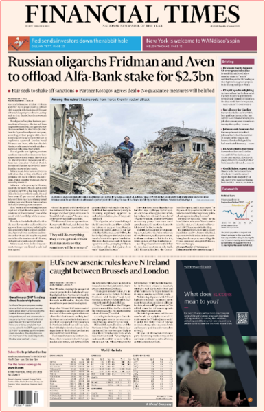 Financial Times (UK Edition) No  41,268 [10 Mar 2023]