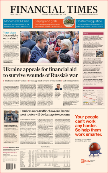 Financial Times (UK Edition) - No  40,9697 [12 Apr 2022]