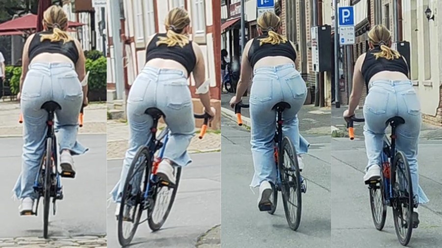 Following German Teen on Bike