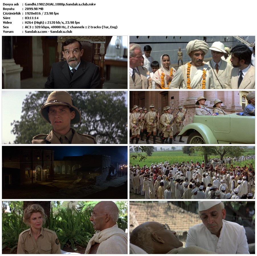 Gandhi Türkçe Dublaj indir | 1080p DUAL | 1982