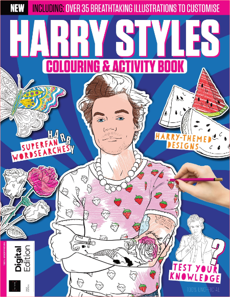 Harry Styles Colouring and Activity Book-December 2022