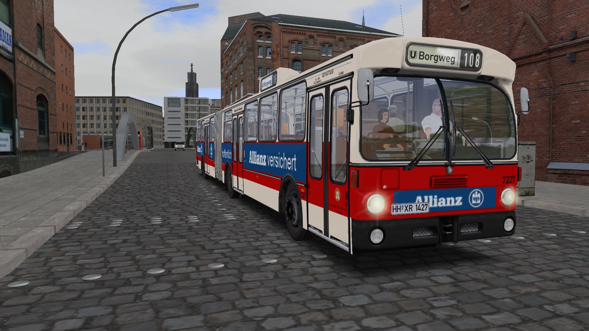 Das Rollband wird bei der Busauswahl ausgewählt unter dem Namen "Hamburg Hafen City RLB O 305 "