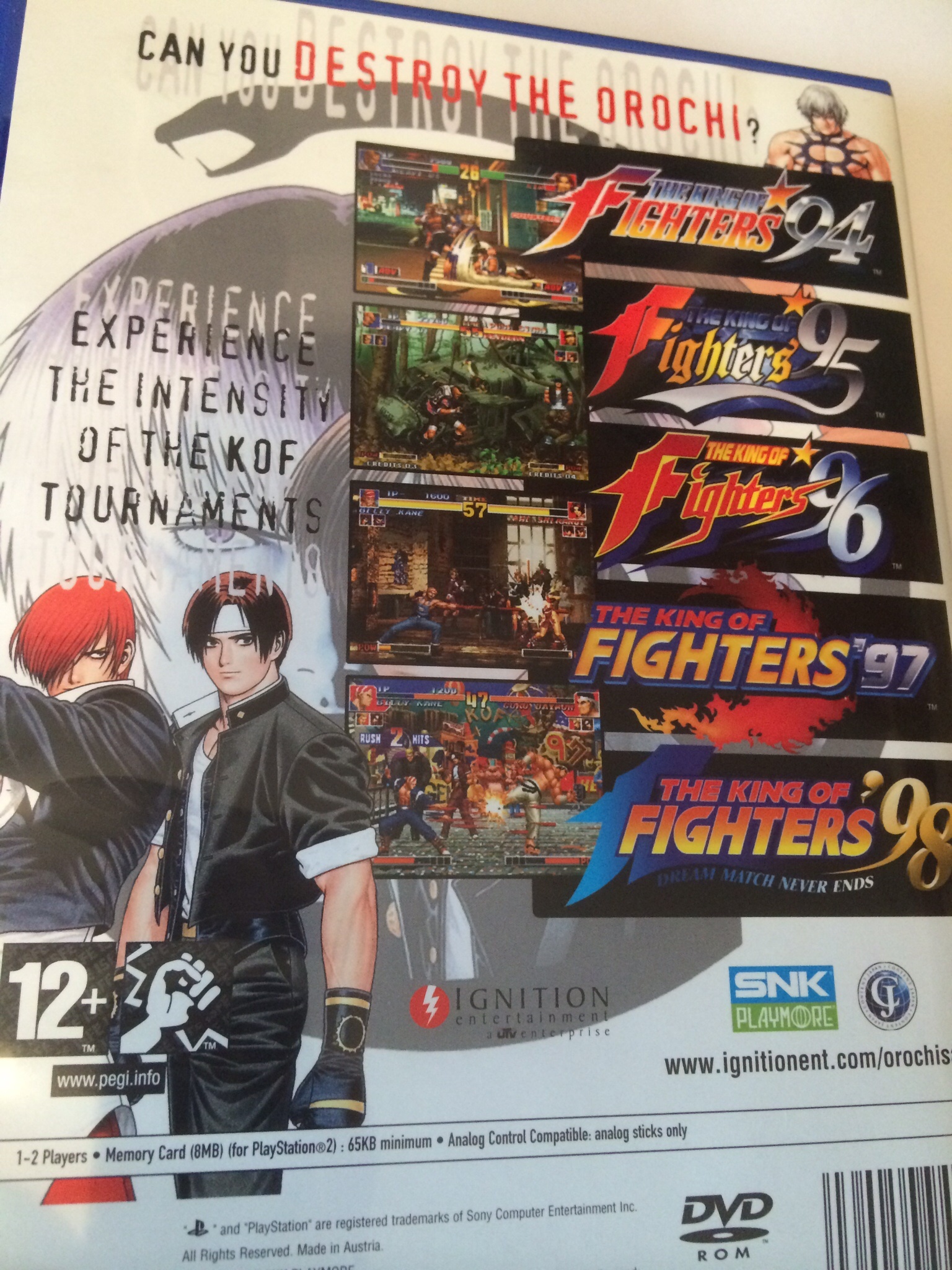 The king of fighters 20th anniversary ps2 iso