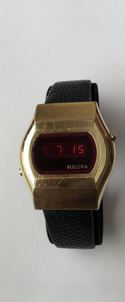 Vintage Bulova led Computron watch 