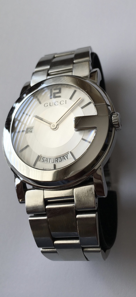 Original Gucci Watch 101m Day Date Swiss Made 40mm 7 Jewels Stainless Steel Ebay