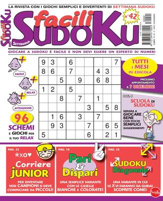Facili Sudoku N.42 - 10 Novembre 2023