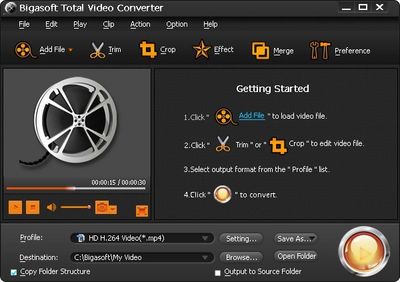 Bigasoft Total Video Converter v6.4.0.8041