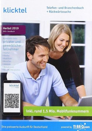 Klicktel Telefon und Branchenbuch inkl Rückwärtssuche Herbst 2019
