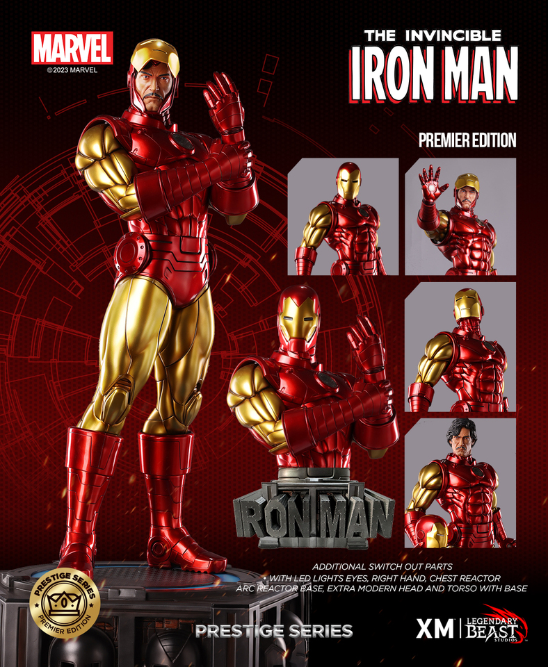 Premium Collectibles : Iron Man Classic 1/3 Statue Lbs-ironmanprestigepot3fhk