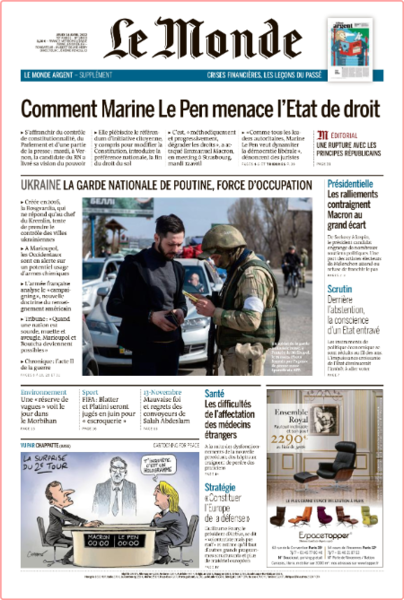 Le Monde - No  24,033 [14 Apr 2022]