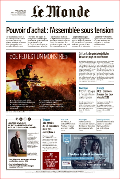 Le Monde - No  24,115 [19 Jul 2022]