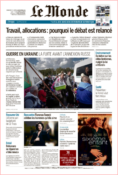 Le Monde - No  24,174 [25-26 Sep 2022]