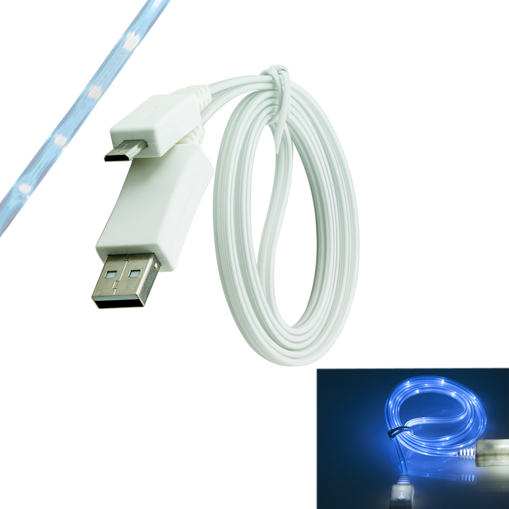 LED Licht 2.0 Micro USB Datenkabel Ladekabel Daten Lade Kabel für LG C.D.R