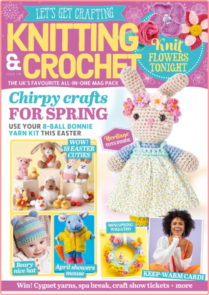 Lets Get Crafting Knitting and Crochet Issue 139-February 2022