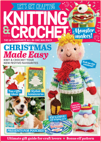 Lets Get Crafting Knitting and Crochet Issue 145-September 2022