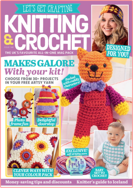 Lets Get Crafting Knitting and Crochet No 148-January 2023