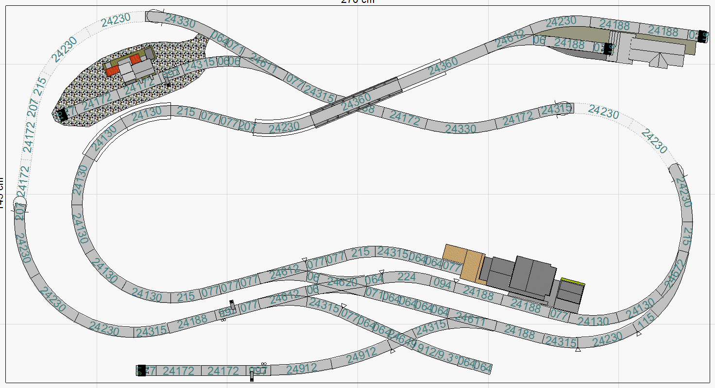 'Mittelgebirgsanlage' C-Gleis (2,70m x 1,45m) Mittelgebirgsanlage_o20j0z