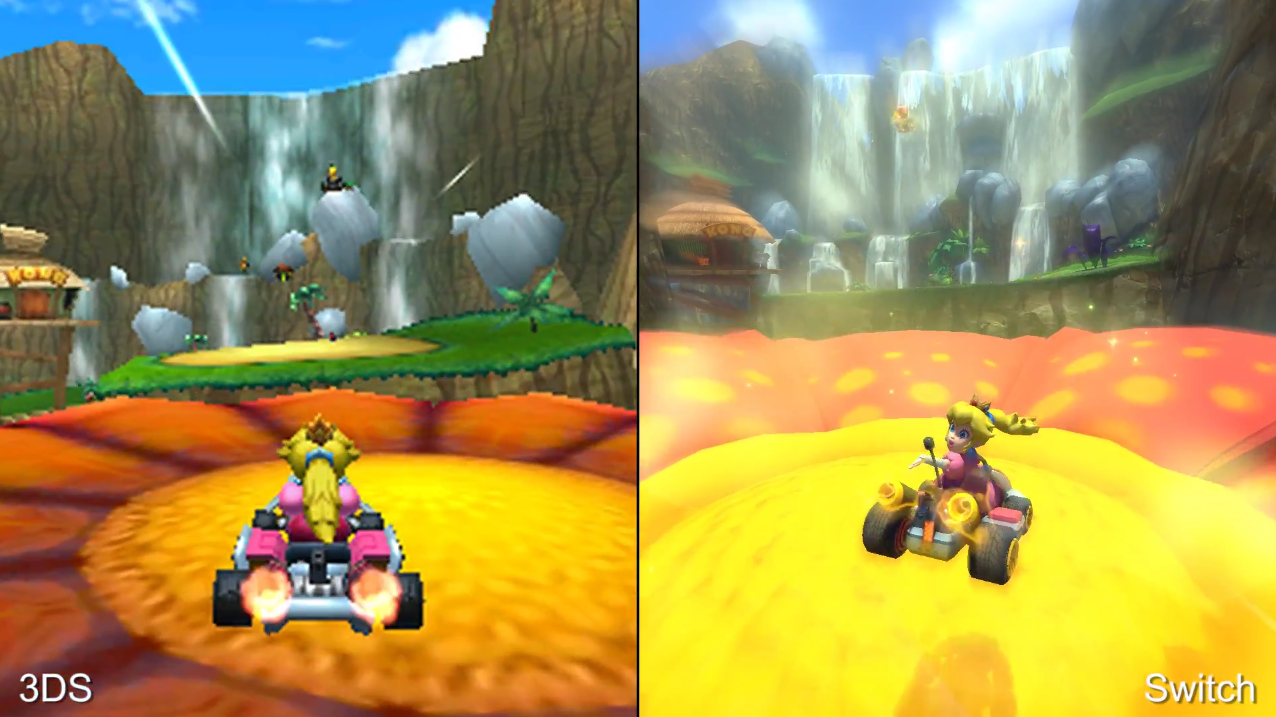 Digital Foundry Mario Kart 8 Deluxe Switch Vs 3ds Wii U Comparison Neogaf