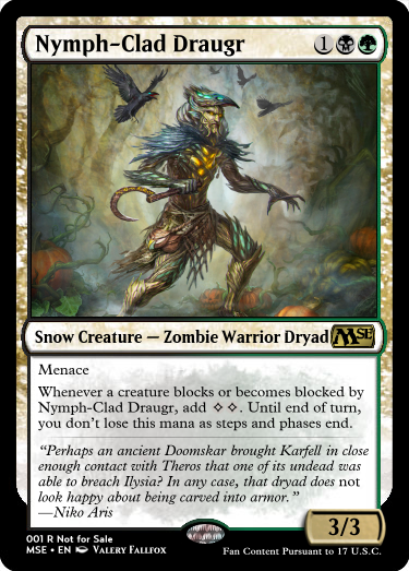 Nymph-Clad Draugr, Zombie Warrior Dryad