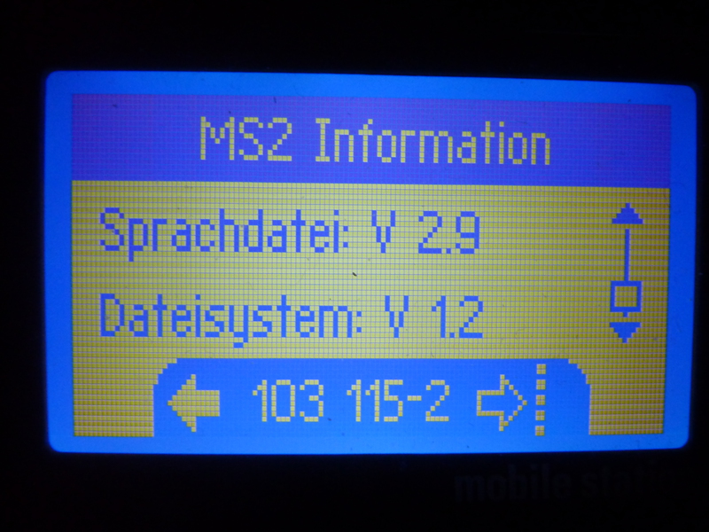Märklin MS II Update 3.112 Gleisboxupdate 1.47 P1220847kwksb