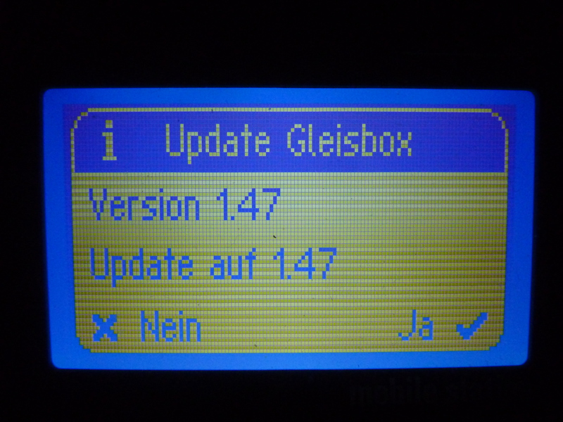 Märklin MS II Update 3.112 Gleisboxupdate 1.47 P1220848kvkic