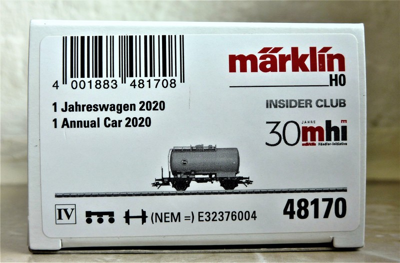  Märklin 48170 Insider-Jahreswagen 2020 P1250039elj3e