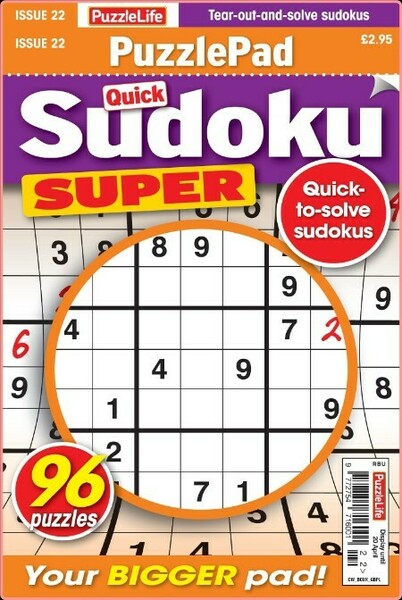 PuzzleLife PuzzlePad Sudoku Super-23 March 2023