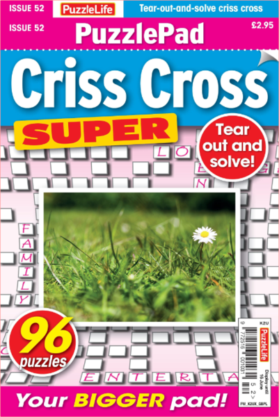 PuzzleLife PuzzlePad Criss Cross Super-19 May 2022