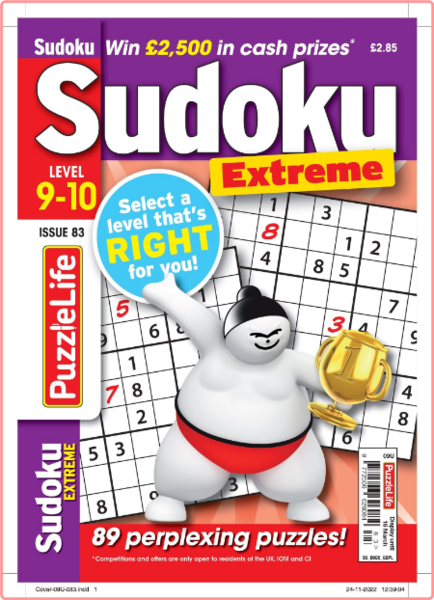 PuzzleLife Sudoku Extreme-February 2023