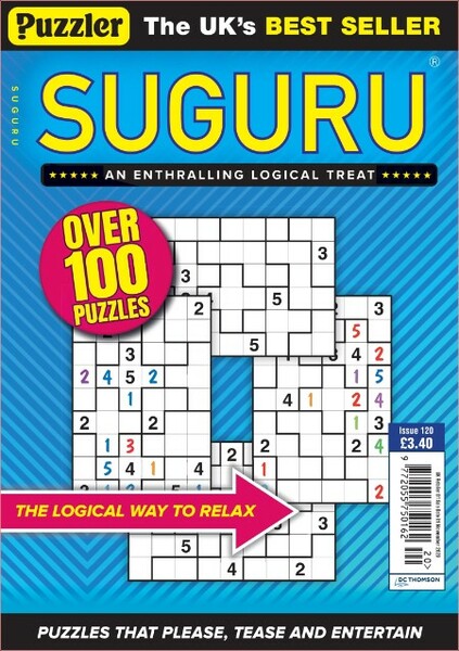 Puzzler Suguru Issue 120-October 2023