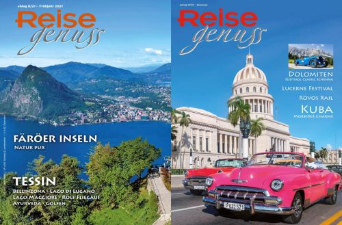 Cover: Reisegenuss Magazin Frühling 01 und Sommer 02 2021