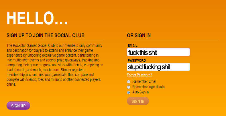 Rockstar Social Club login issues for Max Payne 3 (PC) | NeoGAF