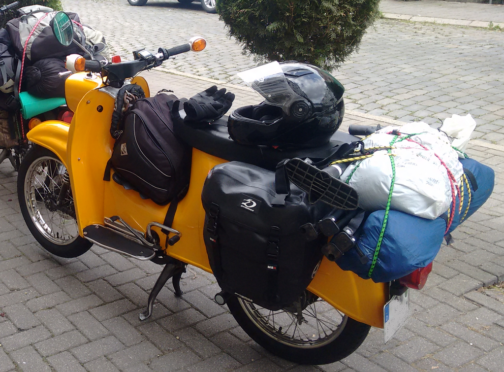 2 stk Fahrrad Gepäcktaschen Seitentaschen  Schwalbe  S50  Moped Motorrad  DDR 