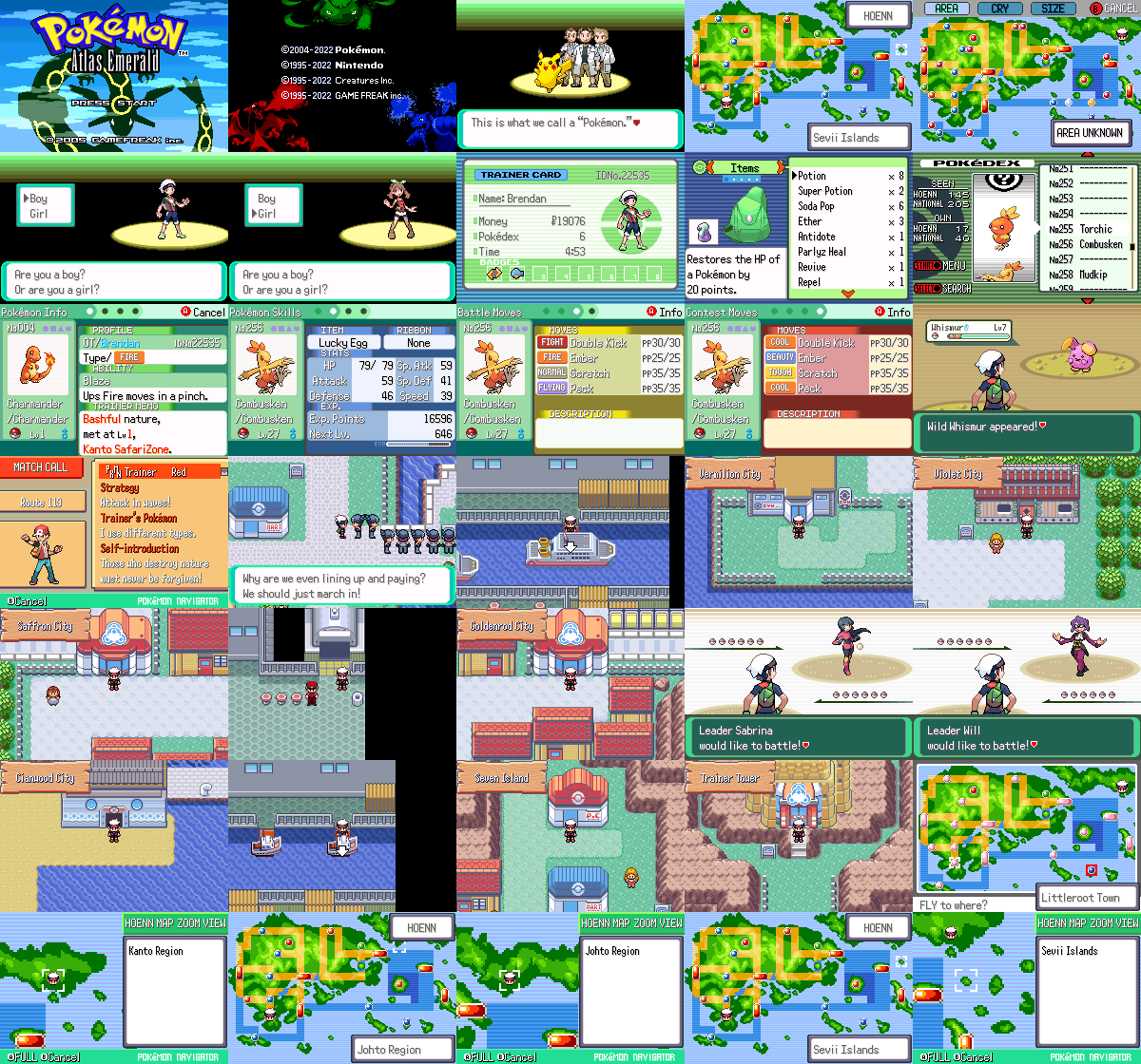 Pokemon Atlas Emerald (Beta 1.0ry) - Update May24 - Game now is Completable