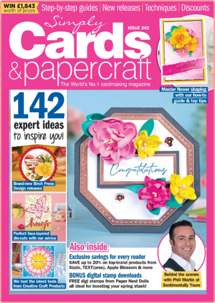 Simply Cards and Papercraft Issue 242-March 2023