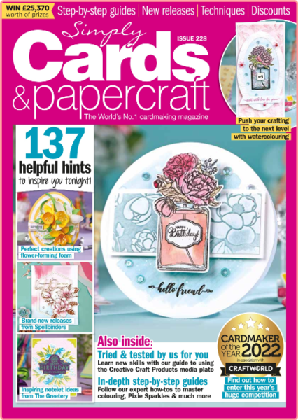 Simply Cards and Papercraft Issue 228-March 2022