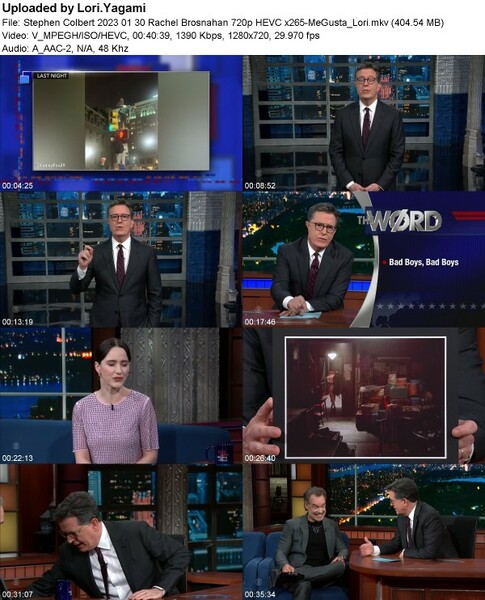 Stephen Colbert (2023) 01 30 Rachel Brosnahan 720p HEVC x265-[MeGusta]
