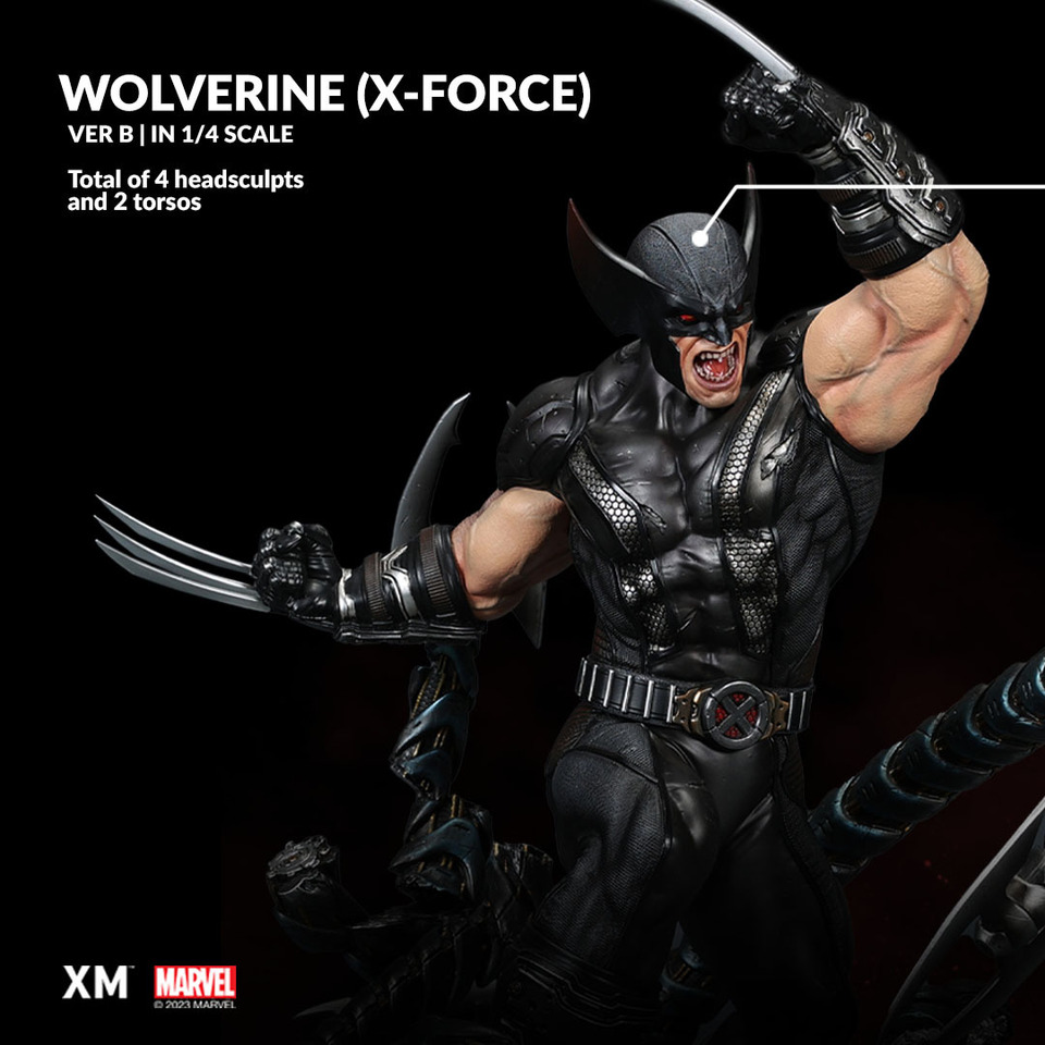 Premium Collectibles : Wolverine X-Force 1/4 Statue Switch_out_artboard_1k9if8